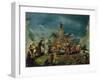 Scene in the Garden of a Serraglio, Ca 1743-Giovanni Antonio Guardi-Framed Giclee Print