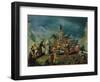 Scene in the Garden of a Serraglio, Ca 1743-Giovanni Antonio Guardi-Framed Giclee Print