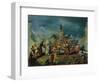 Scene in the Garden of a Serraglio, Ca 1743-Giovanni Antonio Guardi-Framed Giclee Print