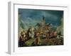 Scene in the Garden of a Serraglio-Giovanni Antonio Guardi-Framed Giclee Print