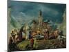 Scene in the Garden of a Serraglio-Giovanni Antonio Guardi-Mounted Giclee Print