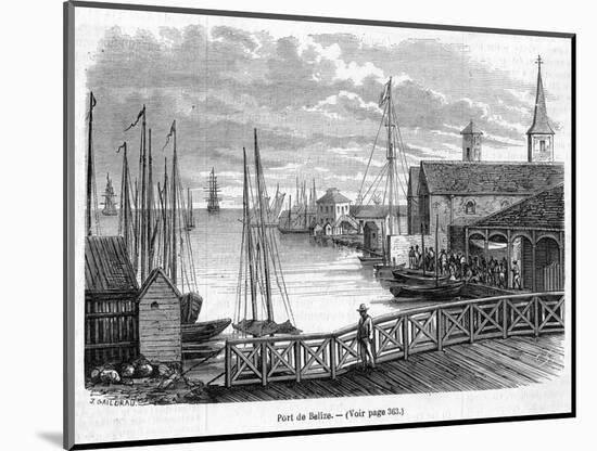 Scene in the Harbour : at This Time, Belize Was Part of British Honduras-null-Mounted Art Print