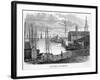 Scene in the Harbour : at This Time, Belize Was Part of British Honduras-null-Framed Art Print