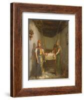 Scene in the Jewish Quarter of Contantine, 1851-Theodore Chasseriau-Framed Giclee Print