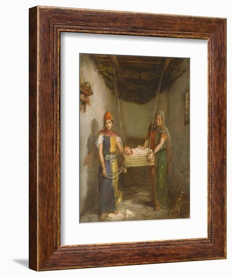 Scene in the Jewish Quarter of Contantine, 1851-Theodore Chasseriau-Framed Giclee Print