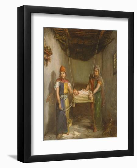 Scene in the Jewish Quarter of Contantine, 1851-Theodore Chasseriau-Framed Giclee Print