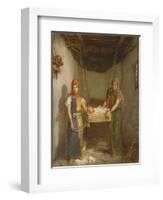 Scene in the Jewish Quarter of Contantine, 1851-Theodore Chasseriau-Framed Giclee Print