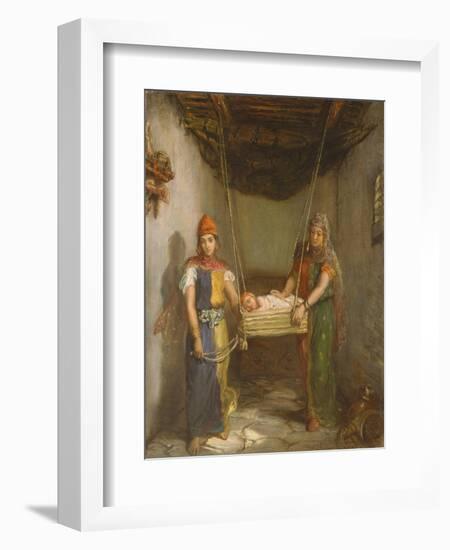 Scene in the Jewish Quarter of Contantine, 1851-Theodore Chasseriau-Framed Giclee Print