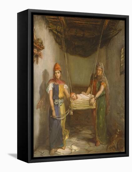 Scene in the Jewish Quarter of Contantine, 1851-Theodore Chasseriau-Framed Stretched Canvas