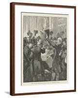 Scene in the Lobby, House of Commons, Distributing Report of the Parnell Inquiry Commission-Thomas Walter Wilson-Framed Giclee Print