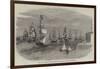 Scene in the Mersey on the Termination of the Late Gale, Vessels Outward-Bound-Edwin Weedon-Framed Giclee Print