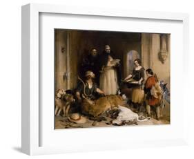 Scene in the Olden Time at Bolton Abbey, C.1834-Edwin Henry Landseer-Framed Giclee Print