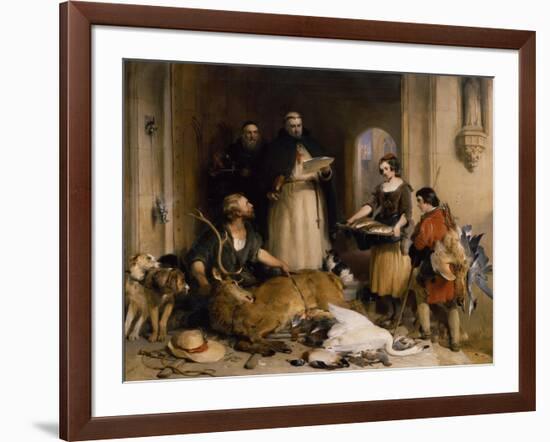 Scene in the Olden Time at Bolton Abbey, C.1834-Edwin Henry Landseer-Framed Giclee Print