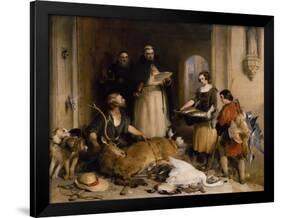 Scene in the Olden Time at Bolton Abbey, C.1834-Edwin Henry Landseer-Framed Giclee Print