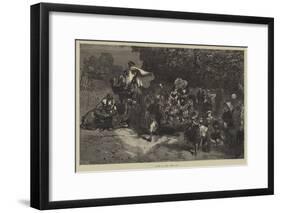 Scene in the Paris Zoo-null-Framed Giclee Print