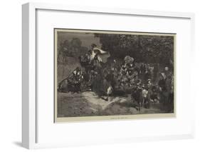 Scene in the Paris Zoo-null-Framed Giclee Print