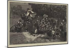 Scene in the Paris Zoo-null-Mounted Giclee Print