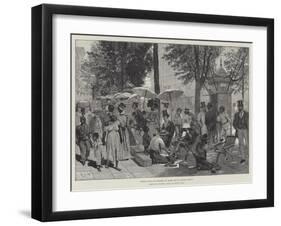 Scene in the Rua Primiero Do Marzo, Rio De Janeiro, Brazil-Richard Caton Woodville II-Framed Giclee Print