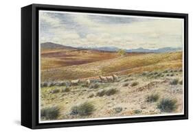 Scene in the Snowy Mountains Near Canberra-Percy F.s. Spence-Framed Stretched Canvas