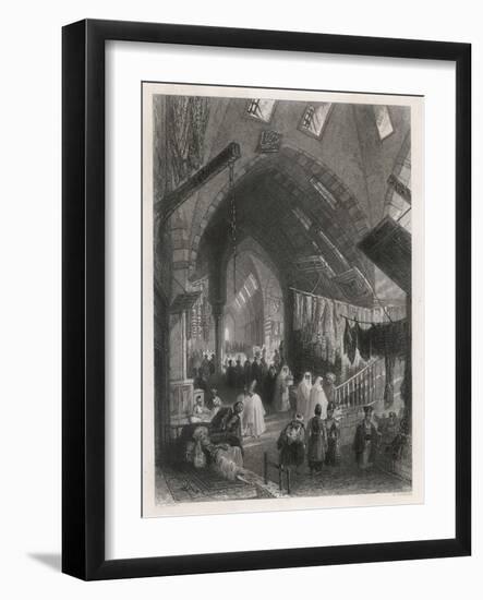 Scene in the Tchartchi Market Istanbul-H. Griffiths-Framed Art Print