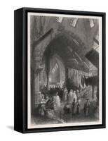 Scene in the Tchartchi Market Istanbul-H. Griffiths-Framed Stretched Canvas