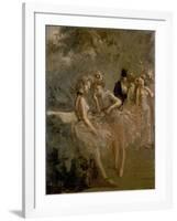 Scene in the Wings of a Theatre, C. 1870 - 1900-Jean Louis Forain-Framed Giclee Print
