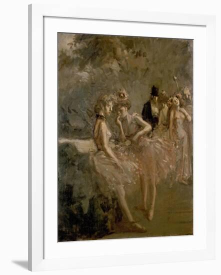 Scene in the Wings of a Theatre, C. 1870 - 1900-Jean Louis Forain-Framed Giclee Print