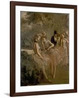 Scene in the Wings of a Theatre, C. 1870 - 1900-Jean Louis Forain-Framed Giclee Print