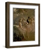 Scene in the Wings of a Theatre, C. 1870 - 1900-Jean Louis Forain-Framed Giclee Print