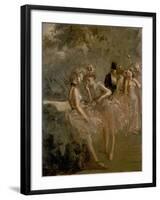 Scene in the Wings of a Theatre, C. 1870 - 1900-Jean Louis Forain-Framed Giclee Print