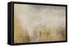 Scene in Venice-J. M. W. Turner-Framed Stretched Canvas