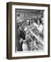 Scene Inside a Butchers Shop, Doncaster, South Yorkshire, 1965-Michael Walters-Framed Photographic Print