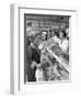 Scene Inside a Butchers Shop, Doncaster, South Yorkshire, 1965-Michael Walters-Framed Photographic Print