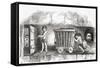 Scene Inside an English Coal Mine, Early 19th Century-null-Framed Stretched Canvas