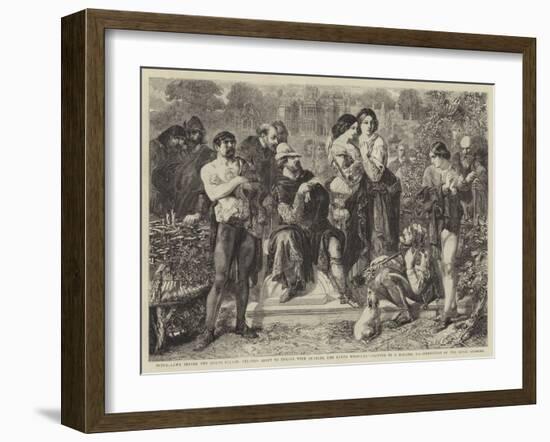 Scene, Lawn before the Duke's Palace; Orlando About to Engage with Charles, the Duke's Wrestler-Edmond Morin-Framed Giclee Print