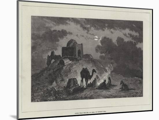 Scene Near the Sea of Aral, in Russian Asia-null-Mounted Giclee Print