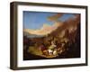 Scene of a Battle (Oil on Canvas)-Jan van Huchtenburgh-Framed Giclee Print