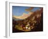 Scene of a Battle (Oil on Canvas)-Jan van Huchtenburgh-Framed Giclee Print