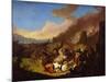 Scene of a Battle (Oil on Canvas)-Jan van Huchtenburgh-Mounted Giclee Print