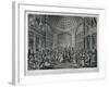 Scene of a Masquerade at the Pantheon, Oxford Street, Westminster, London, 1773-Charles White-Framed Giclee Print