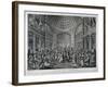 Scene of a Masquerade at the Pantheon, Oxford Street, Westminster, London, 1773-Charles White-Framed Giclee Print