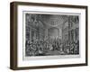 Scene of a Masquerade at the Pantheon, Oxford Street, Westminster, London, 1773-Charles White-Framed Giclee Print