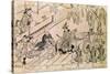 Scene of a Sacred Dance-Hishigawa Moronobu-Stretched Canvas