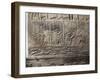 Scene of Agricultural Work and Swimmers in River, Relief from Royal Palaces of Nineveh-null-Framed Giclee Print