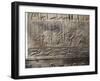 Scene of Agricultural Work and Swimmers in River, Relief from Royal Palaces of Nineveh-null-Framed Giclee Print