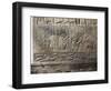 Scene of Agricultural Work and Swimmers in River, Relief from Royal Palaces of Nineveh-null-Framed Giclee Print