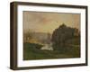 Scene of Bas-Meudon, 1892 (Oil on Canvas)-Francois Louis Francais-Framed Giclee Print