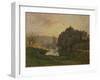 Scene of Bas-Meudon, 1892 (Oil on Canvas)-Francois Louis Francais-Framed Giclee Print