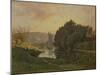 Scene of Bas-Meudon, 1892 (Oil on Canvas)-Francois Louis Francais-Mounted Giclee Print