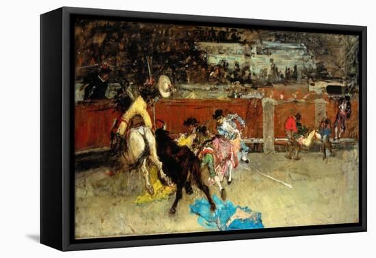 Scene of Bullfight-Fortuny y Marsal Mariano-Framed Stretched Canvas
